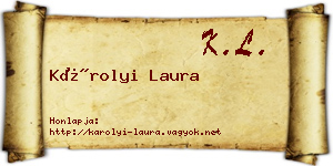 Károlyi Laura névjegykártya